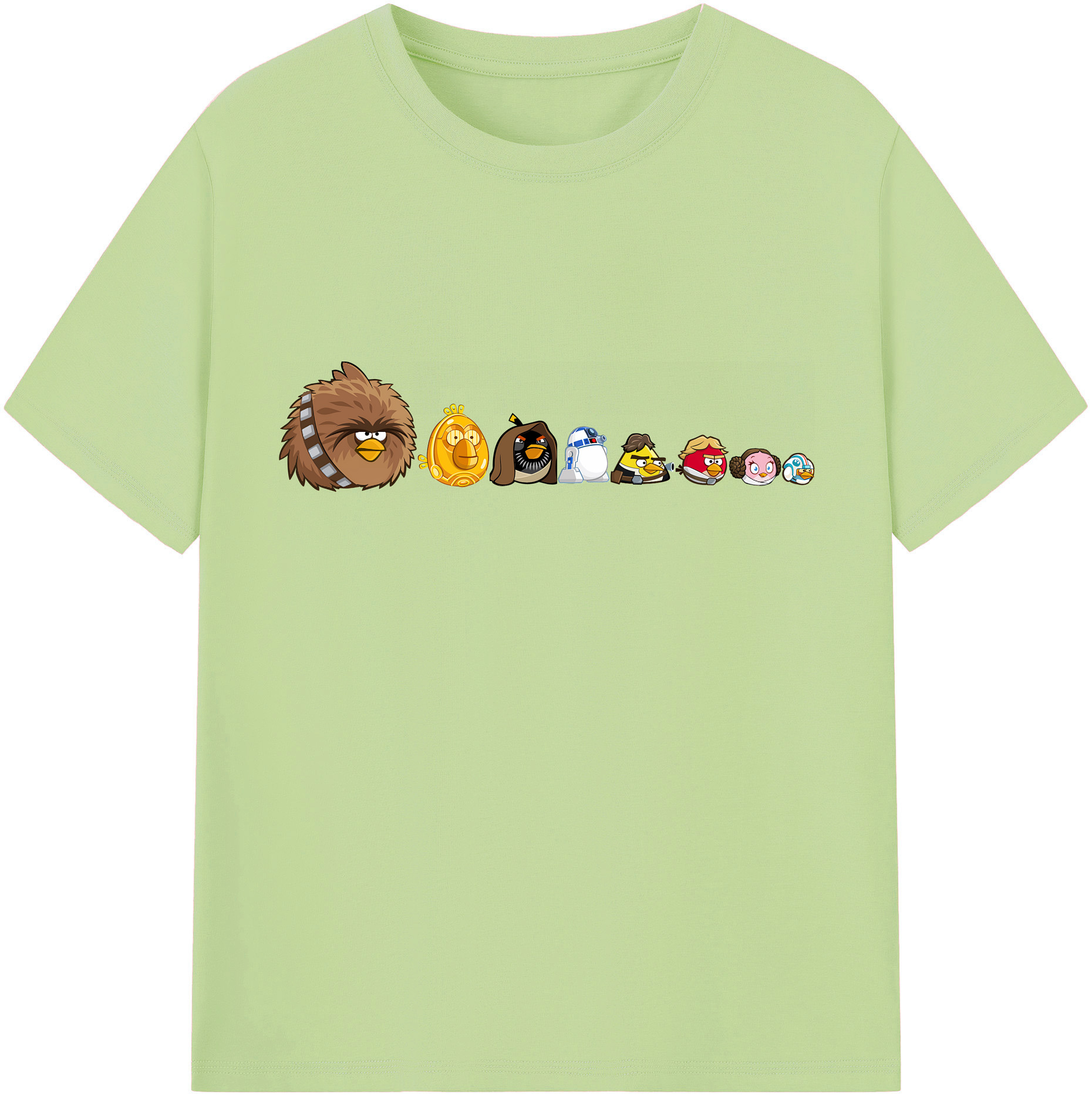 （画像用） Angry Birds アングリーバード 綿100％半袖Tシャツ（フロントプリント）